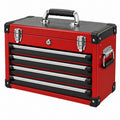 Werkzeugkasten 60 x 26 x 34 cm Stahl Rot Schwarz mit 5 Schubladen - Varzenix